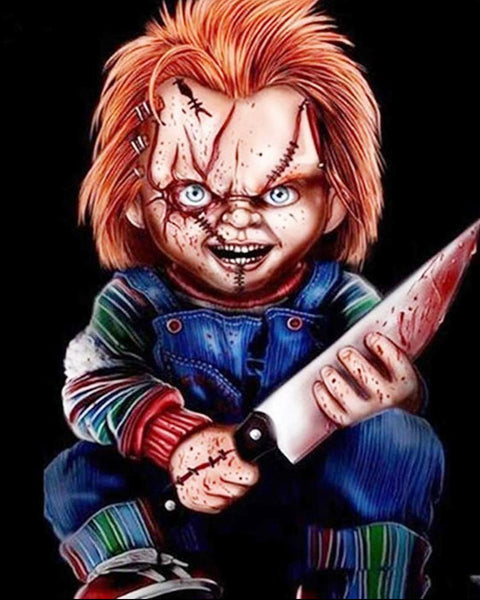 Chucky Horror Doll … Full Coverage of Diamonds - Made to Order