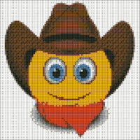 Emoji * Pre Order (Made to order) … Emoji Cowboy - Full Coverage of Diamonds