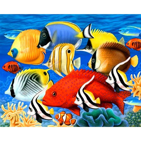 Fish diamond painting - * Made to order … Full Coverage Of Diamonds