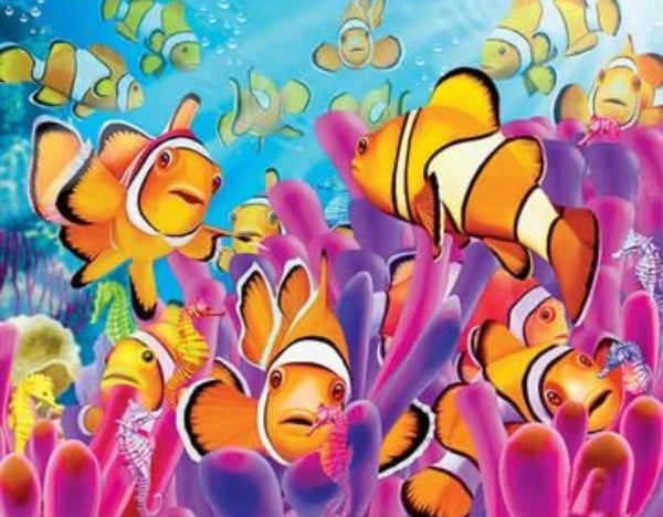 Clown Fish diamond painting - * Made to order … Full Coverage Of Diamonds