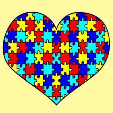 Autism  * Pre Order (Made to order) … - Full Coverage of Diamonds