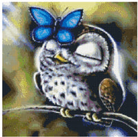 Owl # 6 * Pre Order (Made to order) … - Full Coverage of Diamonds