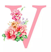 Alphabet Personalised Letter V * Pre Order (Made to order) … - Full Coverage of Diamonds