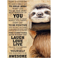 Sloth with quote - … Full Coverage Of Diamonds - Made to Order