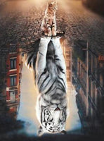 Big Cat # 3 - * Made to order …Tiger…  Full Coverage Of Diamonds
