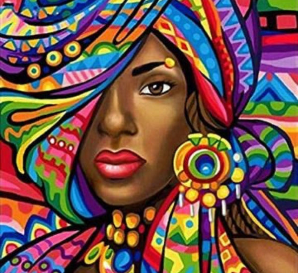 Colourful lady … - Full Coverage of Diamonds - Made to Order