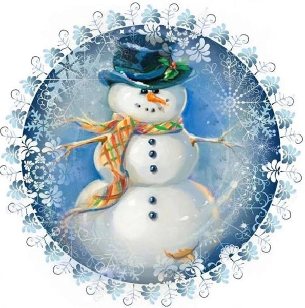Christmas Snowman * Pre Order (Made to order) … - Full Coverage of Diamonds