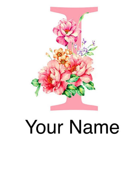 Alphabet Personalised Letter I * Pre Order (Made to order) … - Full Coverage of Diamonds