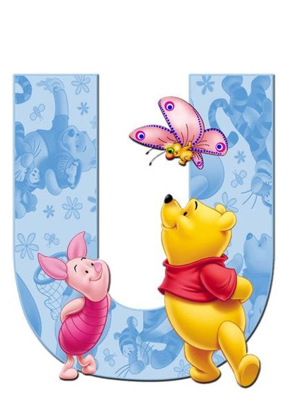 Alphabet Bear Letter U * Pre Order (Made to order) … - Full Coverage of Diamonds