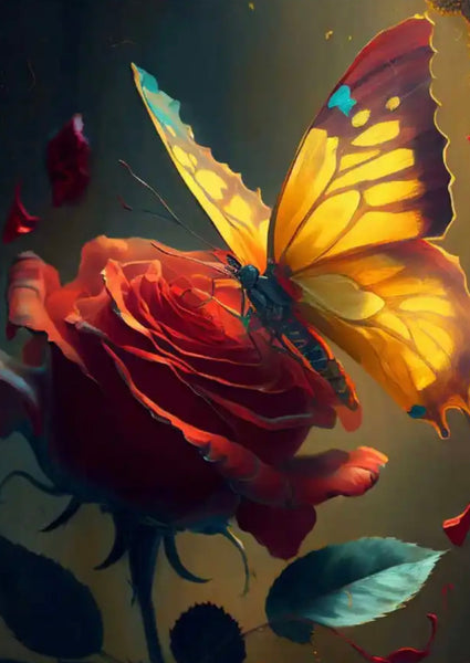Butterfly flower  -  … Full Coverage Of Diamonds - Made to Order diamond painting