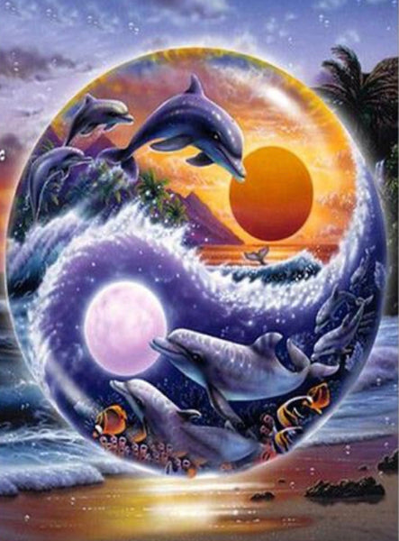 Dolphin # 12 - * Made to order … Full Coverage Of Diamonds