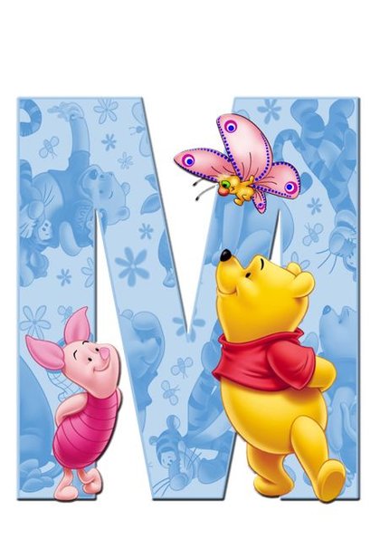 Alphabet Bear Letter M * Made to order … - Full Coverage of Diamonds