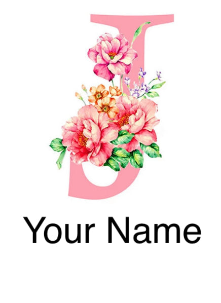 Alphabet Personalised Letter J * Pre Order (Made to order) … - Full Coverage of Diamonds