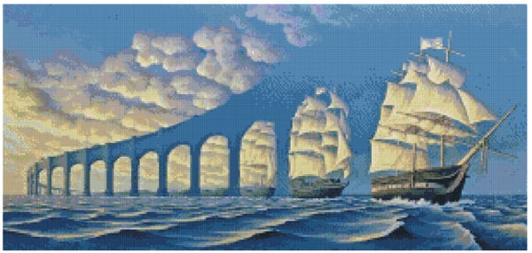 Sailing boats Diamond Painting  - … Full Coverage Of Diamonds - Made to order