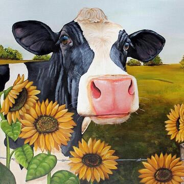 Cows # 3 … - Full Coverage of Diamonds - Made to Order