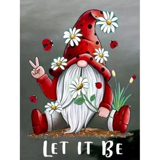 Let it be Gnome # 4 -  * Pre Order (Made to order) … Full Coverage Of Diamonds