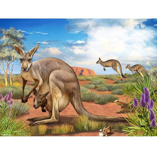 Australian Kangaroo diamond painting - … Full Coverage Of Diamonds - Made to Order