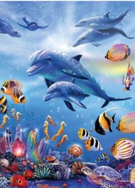 Dolphin 11 - * Made to order … Full Coverage Of Diamonds