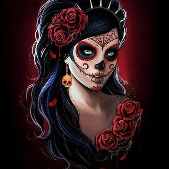 Skull Beauty # 2  * Pre Order (Made to order) … - Full Coverage of Diamonds