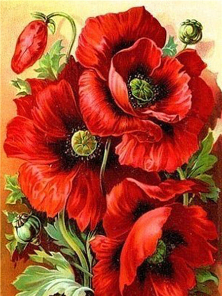 Poppies - … Full Coverage Of Diamonds - Made to Order