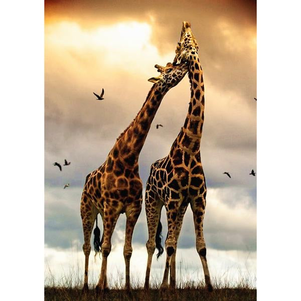Double Giraffe - * Made to order … Full Coverage Of Diamonds