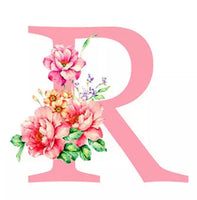 Alphabet Personalised Letter R * Pre Order (Made to order) … - Full Coverage of Diamonds