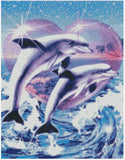 Jumping dolphins - … Full Coverage Of Diamonds - Made to Order