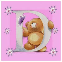 Bear Letter D * Pre Order (Made to order) … - Full Coverage of Diamonds