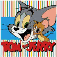 Tom and Jerry Diamond Painting … - Full Coverage of Diamonds - Made to Order
