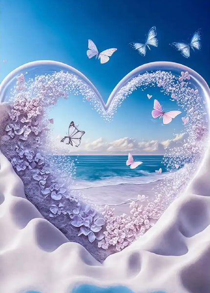Beach heart -  … Full Coverage Of Diamonds - Made to Order diamond painting