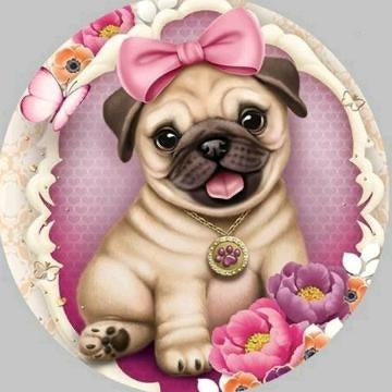Pug #2  * Pre Order (Made to order) … - Full Coverage of Diamonds