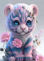 Tiger cat   -  … Full Coverage Of Diamonds - Made to Order diamond painting