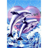 Jumping dolphins - … Full Coverage Of Diamonds - Made to Order