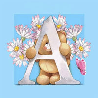 Bear Letter A *Made to order … - Full Coverage of Diamonds