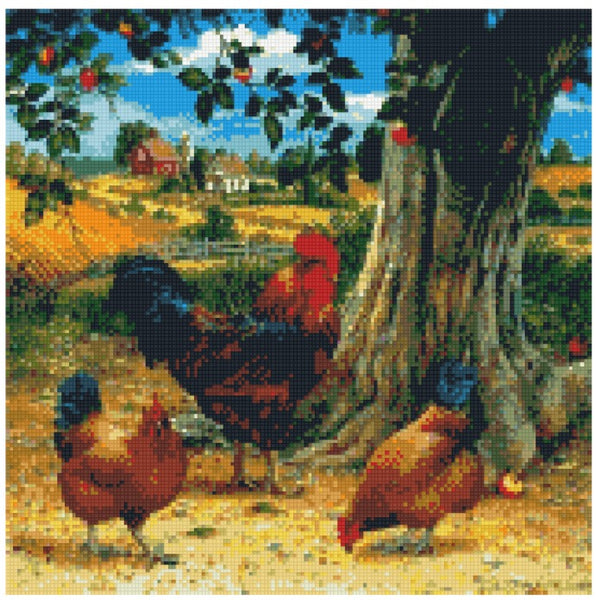 Rooster # 3  ( chickens) * Pre Order (Made to order) … - Full Coverage of Diamonds