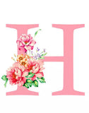 Alphabet Personalised Letter H * Pre Order (Made to order) … - Full Coverage of Diamonds