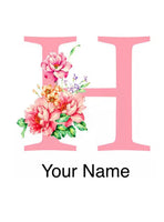 Alphabet Personalised Letter H * Pre Order (Made to order) … - Full Coverage of Diamonds