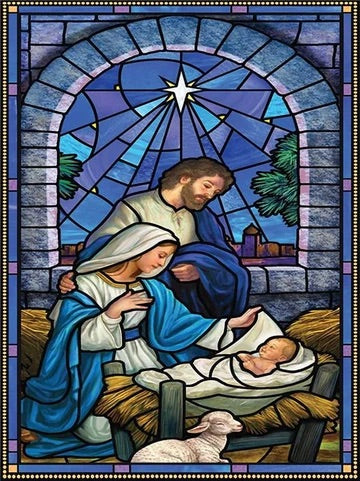 Mary and Jesus Nativity Christmas * Pre Order (Made to order) … Full Coverage Of Diamonds