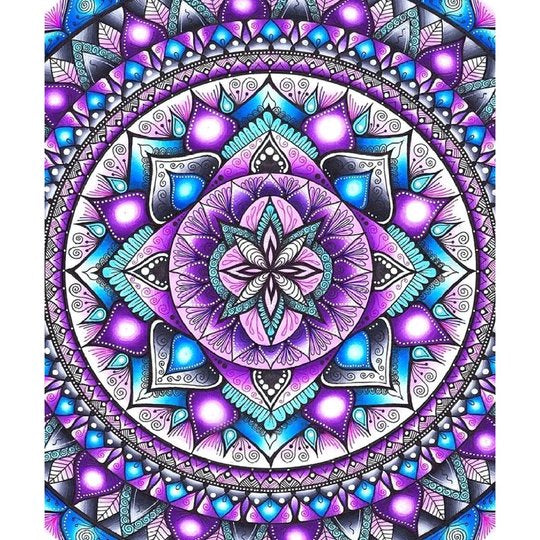 Mandala # 4 - * Made to order … Full Coverage Of Diamonds