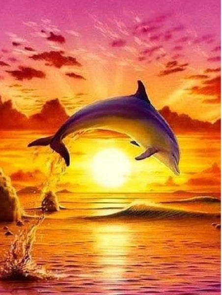 Dolphin # 2 - * Made to order … Full Coverage Of Diamonds