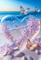 Beach heart -  … Full Coverage Of Diamonds - Made to Order diamond painting