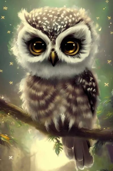 Owl  -  … Full Coverage Of Diamonds - Made to Order diamond painting