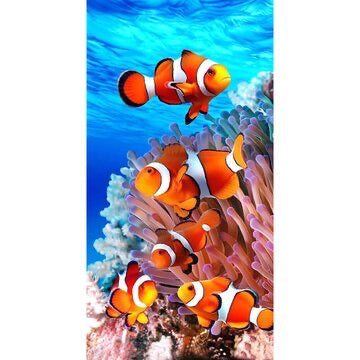 X - Large Fish # 3 - ( Made to order )Full Round Diamonds - 45cm x 85cm