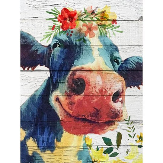 Colourful cow - … Full Coverage Of Diamonds - Made to Order