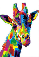 Colourful Giraffe - * Made to order … Full Coverage Of Diamonds
