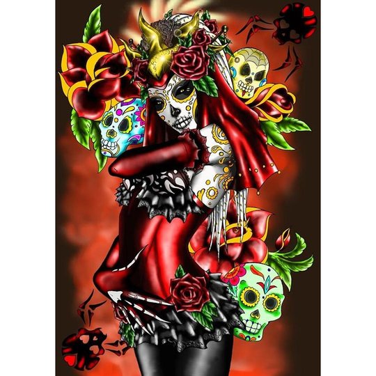 Skull lover 11 - * Pre Order (Made to order) … Full Coverage Of Diamonds