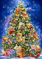 Christmas Tree Teddies- * Pre Order (Made to order) … Full Coverage Of Diamonds