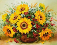 Sunflower Flowers diamond painting - * Made to order …Full Coverage Of Diamonds