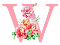 Alphabet Personalised Letter W * Pre Order (Made to order) … - Full Coverage of Diamonds
