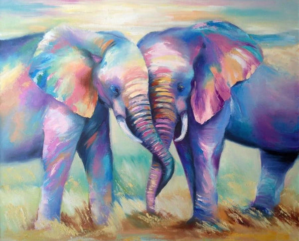 Colourful Elephant - * Made to order … Full Coverage Of Diamonds